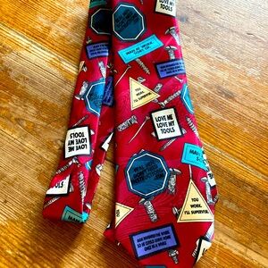 Vintage Home Improvements, Tim, the toolman, Taylor, novelty, necktie.